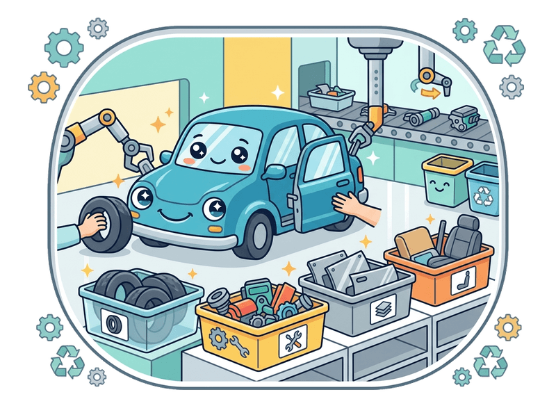 Salvage & Dismantling service illustration