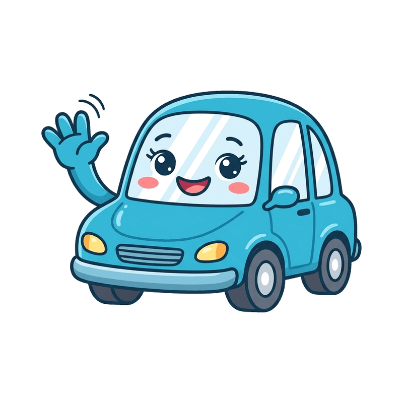 Scrappy mascot for Hackney scrap car collection